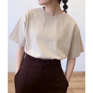 tシャツ Tシャツ ラインロゴTee レディース