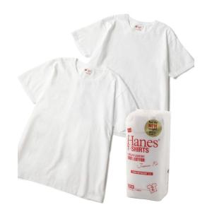 tシャツ Tシャツ メンズ 「HANES」「Japan Fit」 クルーネックTシャツ白2枚組｜zozo