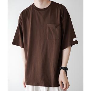 tシャツ Tシャツ ラベルスリーブ ポケットクルーネック半袖カットソー「ファッションインフルエンサー JUN×anown 限定コラボ」