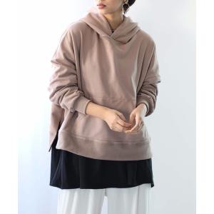 パーカー 「classicalelf/クラシカルエルフ」ユニセックスデザイン サイドスリット スウェットワイドプルオーバーパーカー レディース