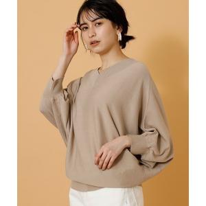 ニット 2WAYVネックドルマンスリーブニット