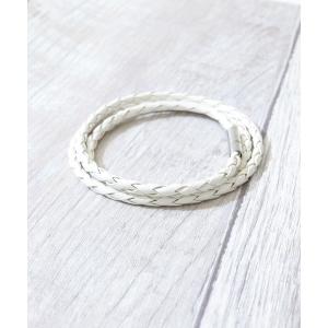 バングル 編み込みレザーブレス/アンクレット/ネックレス　メンズ/レディース兼用