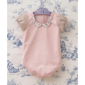 ベビー服 ロンパース おすましカラーパフスリーブロンパースの買取情報