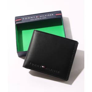 財布 「TOMMY HILFIGER/トミーヒルフィガー」レザーコンパクトウォレット メンズ レディース