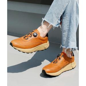 メンズ スニーカー PG ピージー / TROUGH FREE LOCK VIBRAM SOLE フリーロックビブラムソールカウレザーダイヤルスニーカ｜zozo