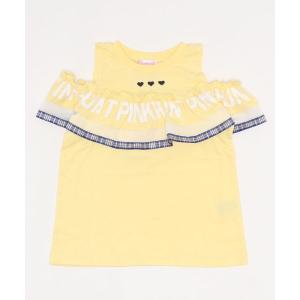 tシャツ Tシャツ PINKHUNT 肩出しチェックリボンTシャツ 3694K