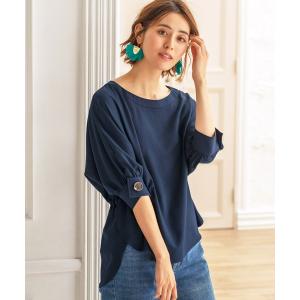 シャツ ブラウス ドロストデザインジョーゼット素材ブラウス