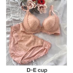 下着女性 上下セット ラッセルレース D-Ecup