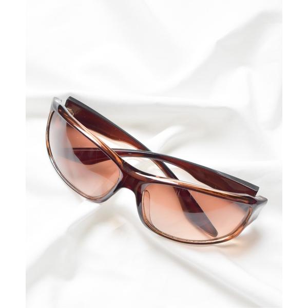 サングラス ビッグスクエア　ミラーサングラス メンズ