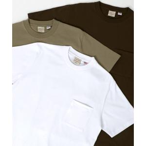 tシャツ Tシャツ メンズ Goodwear/グッドウェア USAコットン 無地 ポケット クルーネック 半袖Tシャツ