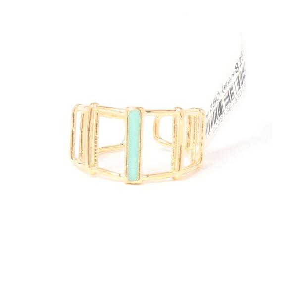 指輪 リング 「欧州航路」スクエアフレームメタルリング レディース