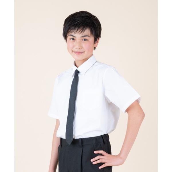 ブラウス シャツ 「JUNIOR」半袖ネクタイ付きシャツ キッズ 子供服 男の子