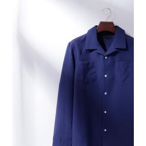 シャツ ブラウス Anchor Smith/アンカースミス ポリトロオープンカラーL/Sシャツ