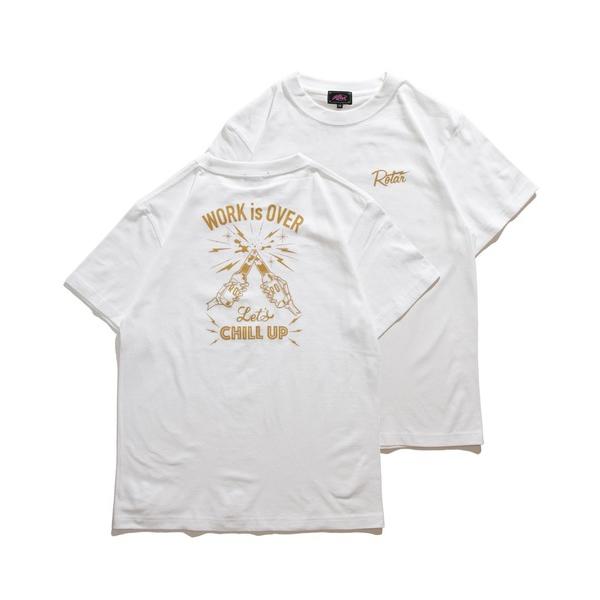 tシャツ WORK is OVER Tee バックプリント メンズ
