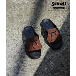 サンダル Schott×BENCH/ショット×ベンチ/BENSAN-D BEADS DOUBLE QUILT /ベンサン ビーズ ダブ