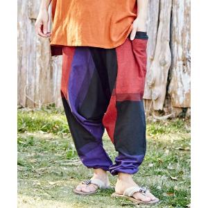 パンツ 「チャイハネ」yul 旅するサルエルパンツ（ユニセックス） メンズ レディース