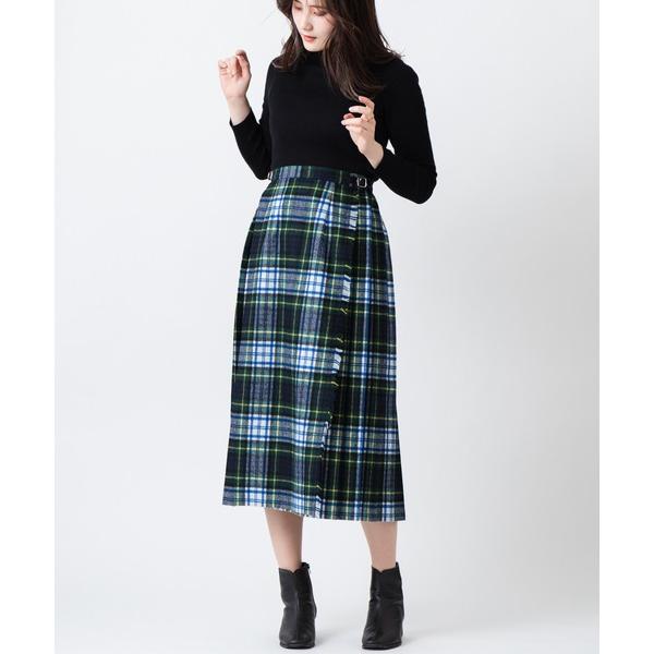 スカート ONeil of Dublin「別注」クラシックモデル キルトスカート ウールミックス ロ...