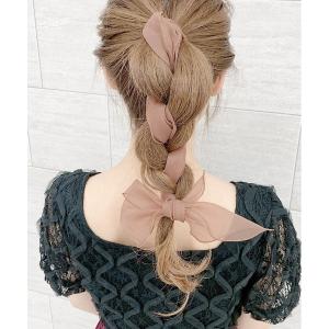 ヘアアクセサリー オーガンジーヘアスカーフ