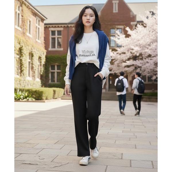 スラックス パンツ 「URGE:」シルエットフレアスリットパンツ レディース