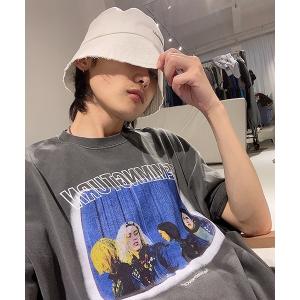 tシャツ Tシャツ Big silhouette homage print rock tee DT2090