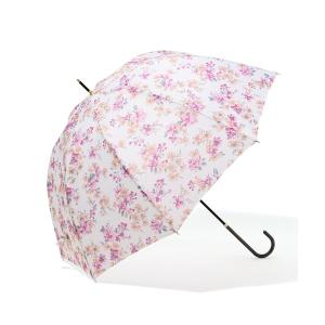傘 ロマンティックフラワー長傘 58cm ピンク