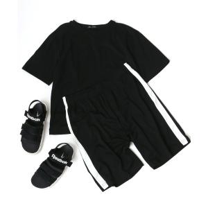 ルームウェア パジャマ セットアップ スウェット 半袖Tシャツ＆ショートパンツ/ルームウェア/ワンマイルウェア/パジャマ