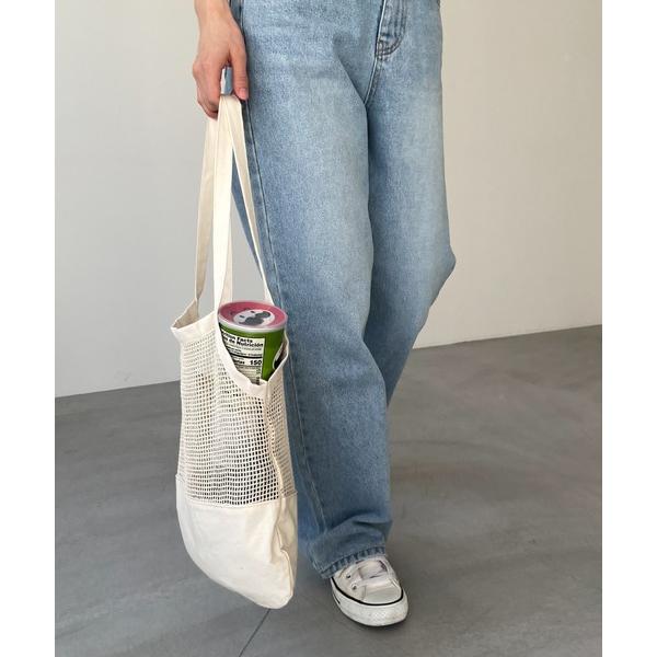 トートバッグ DULTON　COTTON HALF MESH BAG コットンハーフメッシュバッグS...