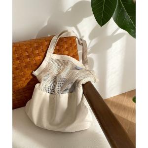 トートバッグ DULTON　COTTON HALF MESH BAG コットンハーフメッシュバッグL レディース