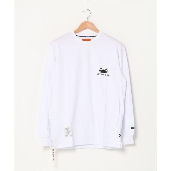 tシャツ デコイアンドシーオー デコイダックロゴインチェストロングスリーブTシャツ メンズ レディー...