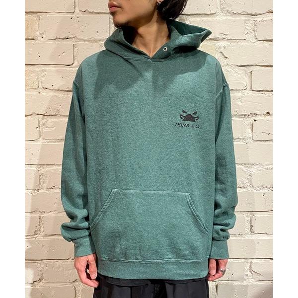 パーカー デコイアンドシーオー デコイダックロゴインチェストアンドバックスウェットパーカ メンズ レ...