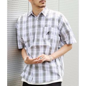 シャツ ブラウス ビッグシルエットチェックシャツ オーバーサイズ ワンポイント ユニセックス