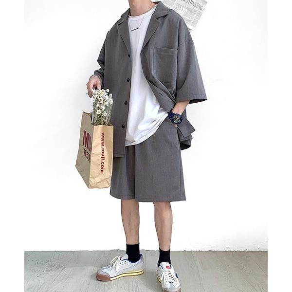 セットアップ 「neos -addictive design-」ルーズシルエット テーラード ハーフ...