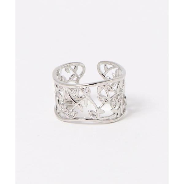 指輪 リング 「欧州航路」透かしリーフ幅広リング レディース