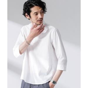 シャツ ブラウス FLOW LINEN スキッパーシャツ 7分袖