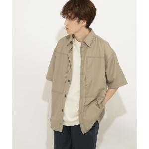 シャツ ブラウス ステッチアウトシャツ