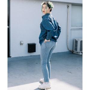 パンツ デニム ジーンズ SOMETHING HANA テーパードストレート