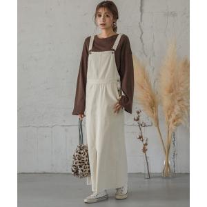 ワンピース ジャンパースカート ロングジャンパースカート