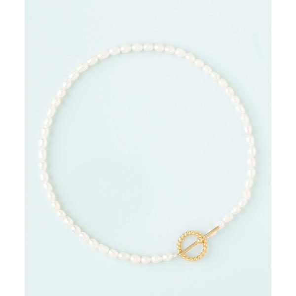 ネックレス 「Silver925」Tバーパールネックレス レディース