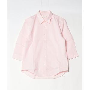 シャツ ブラウス スリムフィットタイプライタークォータースリーブシャツ
