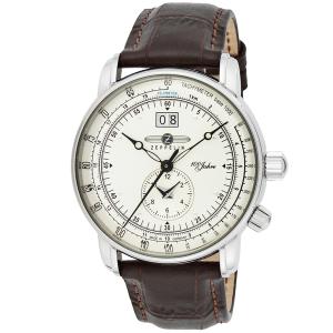 腕時計 【ZEPPELIN】ツェッペリン 100周年記念シリーズ デュアルタイム 腕時計 時計 ウォッチ 76401N メンズ