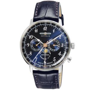 腕時計 【ZEPPELIN】ツェッペリン ヒンデンブルグ 腕時計 時計 ウォッチ ムーンフェイズ 70363 メンズ
