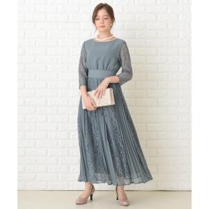 ドレス レース袖 ロング丈総レース ワンピース・ドレス