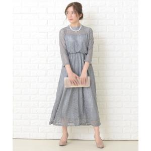 AND COUTURE（アンドクチュール） ドレス レースケープレイヤード