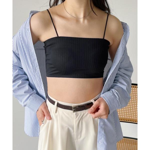 チューブトップ ベアトップ カップ付きシームレスブラトップ