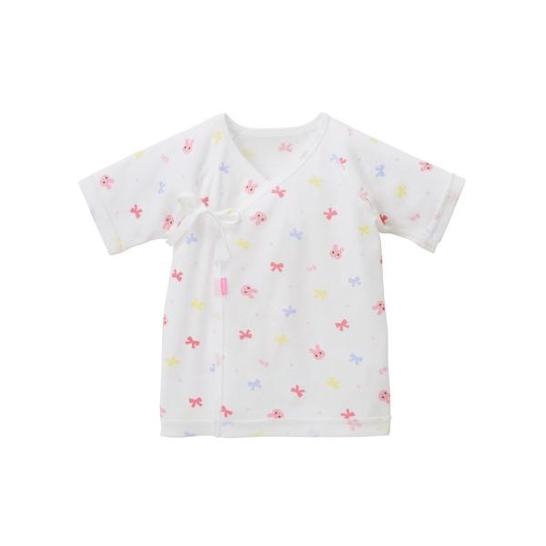 ベビー肌着 フライス総柄短肌着