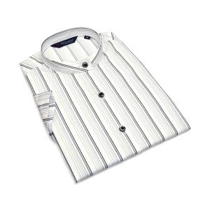 形態安定ノーアイロン スタンド衿 半袖ビジネスワイシャツ