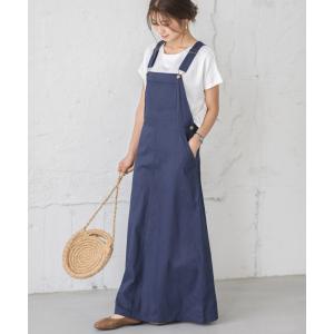 サロペット オーバーオール マキシ丈ジャンパースカート