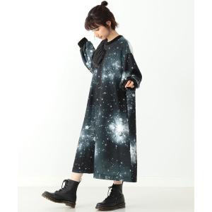 宇宙柄 ワンピース レディースファッション の商品一覧 ファッション 通販 Yahoo ショッピング
