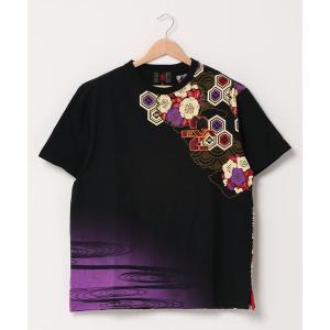 大きいサイズ エヴァンゲリオンX 錦 アスカ 刺繍 和柄 長袖Tシャツ EVA