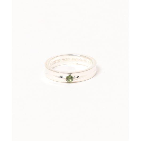 指輪 リング 「W」「it」SAINTS/モルダバイトシルバーリング メンズ